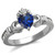 Women's Stainless Steel Ring with London Blue Synthetic Spinel Stone - Size 9 (Pack of 2) - IMAGE 1