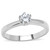Women's Stainless Steel Engagement Ring with Cubic Zirconia - Size 10 (Pack of 3) - IMAGE 1