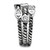 3-Piece Women's Stainless Steel Stackable Ring Set with Cubic Zirconia, Size 10 - IMAGE 4