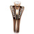 2-Piece Women's Rose Gold and Brown IP Stainless Steel Wedding Ring Set with CZ, Size 10 - IMAGE 4
