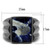 Men's Stainless Steel Ring with Capri Blue Semi Precious Sodalite Stone - Size 9 - IMAGE 2