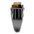 Men's Light Black Ion Plated Stainless Steel Ring with Topaz Synthetic Tiger Eye - Size 12 - IMAGE 4