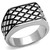 Stainless Steel Men's Ring with Black Jet Epoxy - Size 9 (Pack of 2) - IMAGE 1