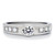 Women's Stainless Steel Engagement Ring with Pave Round Cubic Zirconia - Size 6 (Pack of 2) - IMAGE 3