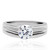 Women's Stainless Steel Engagement Ring with Cubic Zirconia - Size 13 (Pack of 2) - IMAGE 3