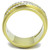 Women's Two-Tone IP Gold Plated Stainless Steel Ring with Clear Crystals - Size 10 (Pack of 2) - IMAGE 3