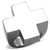 Women's Stainless Steel Cross Shaped Ring - Size 10 (Pack of 2) - IMAGE 1