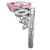 Women's Stainless Steel Crown Shaped Ring with Rose CZ - Size 5 - IMAGE 4