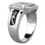 Women's Stainless Steel Cross Design Ring with Round CZ - Size 9 (Pack of 2) - IMAGE 4