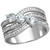 Women's Stainless Steel Ring with AAA Grade CZ in Clear - Size 10 - IMAGE 1