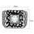 Men's High Polished Stainless Steel Unique Ring with AAA Grade Cubic Zirconia - Size 8 (Pack of 2) - IMAGE 2