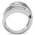 Women's Stainless Steel Bypass Style Ring - Size 10 (Pack of 3) - IMAGE 4