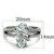 Stainless Steel Women's Engagement Ring with Marquise CZ - Size 5 (Pack of 2) - IMAGE 2