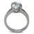 Stainless Steel Women's Engagement Ring with Marquise CZ - Size 5 (Pack of 2) - IMAGE 3