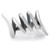Women's Silver High Polished Stainless Steel Free Form Ring - Size 9 (Pack of 3) - IMAGE 3