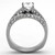 Women's Princess Stainless Steel Engagement Ring with AAA Grade CZ Stones- Size 8 - IMAGE 3