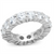 Women's Sterling Silver Engagement Ring with AAA Grade CZ in Clear - Size 4 - IMAGE 1