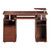 47.25" Mahogany Brown Unique Techni Mobili Complete Workstation Computer Desk with Storage - IMAGE 2