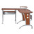 67" Brown and Gray Durable L-Shaped Computer Desk - IMAGE 4
