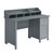 47.25" Gray Unique Techni Mobili Classic Office Desk with Storage - IMAGE 1