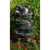 3.25' Stone Gray, Moss Green, and Brown Resin Decorative and Inspiring Artesian Fountain - IMAGE 2
