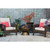 29.75" Black Decorative Wood Fire Pit - IMAGE 2