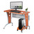 44" Brown and Gray Durable L-Shaped Computer Desk - IMAGE 3