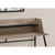 48" Dark Taupe Rectangular Computer Desk With a Black Metal Base - IMAGE 3