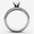 Women's Stainless Steel Wedding Ring Set with Round Cubic Zirconia - Size 10 - IMAGE 3