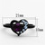 Women's Ion Plated Black Stainless Steel Ring with Amethyst Crystal - Size 7 (Pack of 2) - IMAGE 2