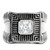 Men's Stainless Steel Solitaire Ring with Square Cubic Zirconia - Size 12 - IMAGE 3