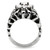 Men's Stainless Steel Cluster Ring with Round Cubic Zirconia - Size 11 - IMAGE 4