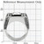 Men's Stainless Steel Solitaire Ring with Square Cubic Zirconia - Size 8 - IMAGE 2