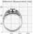 Stainless Steel Men's Ring with AAA Grade Cubic Zirconia - Size 10 - IMAGE 2