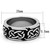 Stainless Steel Men's Celtic Ring with Black Jet Epoxy - Size 8 (Pack of 2) - IMAGE 2