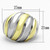 Women's Stainless Steel Two Tone Gold Ion Plated Ring - Size 5 (Pack of 2) - IMAGE 2
