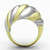 Women's Stainless Steel Two Tone Gold Ion Plated Ring - Size 5 (Pack of 2) - IMAGE 3