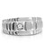 Men's Stainless Steel Engraved Striped Ring with Cubic Zirconia in the Center - Size 13 (Pack of 2) - IMAGE 3