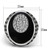 Men's Stainless Steel Ring with Round Crystal - Size 9 - IMAGE 2