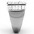 Men's High Polished Stainless Steel Ring with Crystal Stones - Size 8 - IMAGE 4