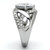 Stainless Steel Women's Engagement Ring with CZ - Size 7 (Pack of 2) - IMAGE 4