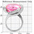 Women's Stainless Steel Ring with Cubic Zirconia Rose - Size 7 - IMAGE 2