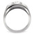 Men's Stainless Steel Three Stone Ring with Top Grade Crystal - Size 13 (Pack of 2) - IMAGE 4