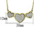 Women's Ion Plated Gold Stainless Steel Heart Shaped Necklace (Pack of 2) - IMAGE 2