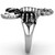 Women's Stainless Steel Scorpion Shaped Ring with Black Jet Crystals - Size 10 (Pack of 2) - IMAGE 4