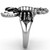 Women's Stainless Steel Scorpion Shaped Ring with Black Jet Crystals - Size 5 (Pack of 2) - IMAGE 4