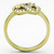 Women's Ion Plated Gold Stainless Steel Infinity Ring with AAA Grade CZ - Size 5 (Pack of 3) - IMAGE 3
