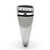 Men's Stainless Steel Tapered Style Ring with Top Grade Crystals - Size 8 - IMAGE 4
