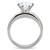 Women's Stainless Steel Solitaire Wedding Ring with Cubic Zirconia - Size 6 (Pack of 2) - IMAGE 4