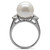 Stainless Steel Women's Ring with Aurora Borealis Synthetic Pearl - Size 6 (Pack of 2) - IMAGE 4